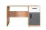 Bureau ado Sallingsund 08 | 76 x 120 x 51 cm | Chêne / Blanc / Anthracite | 1 porte, 1 tiroir, 2 niches
