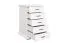 Salle à manger de style rustique complète - Set A Pipilo en blanc, 8 pièces, en pin, bois massif, vitrine, 2 commodes, table de salle à manger 75 x 150 cm, 4 chaises