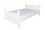 Lit enfant blanc moderne en pin massif 98 | Sommier inclus | 140 x 200 cm | Robuste | Montage facile