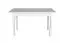 Table à manger extensible rectangulaire en pin massif Junco 236A | Blanc | 80 x 140/170 cm | Design moderne, stable et robuste
