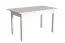 Table à manger extensible rectangulaire en pin massif Junco 236A | Blanc | 80 x 140/170 cm | Design moderne, stable et robuste