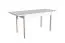 Table à manger extensible rectangulaire en pin massif Junco 236A | Blanc | 80 x 140/170 cm | Design moderne, stable et robuste