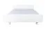 Lit enfant blanc | Lit junior moderne 116B en hêtre massif | Sommier inclus | 140 x 200 cm | Stable et robuste
