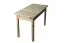 Table extensible en bois de pin massif naturel 008 (rectangulaire) - Dimensions 120/170 x 80 cm (L x P)