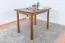 Table en pin massif couleurs chêne rustique Junco 228A (carré) - 100 x 70 cm (L x P)