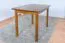 Table en pin massif couleurs chêne rustique Junco 228A (carré) - 100 x 70 cm (L x P)