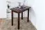 Table rectangulaire en pin massif teinte noyer Junco 226B | 50 x 90 cm | Design moderne, robuste