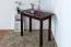 Table rectangulaire en pin massif teinte noyer Junco 226B | 50 x 90 cm | Design moderne, robuste