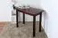 Table rectangulaire en pin massif teinte noyer Junco 226B | 50 x 90 cm | Design moderne, robuste