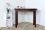 Table rectangulaire en pin massif teinte noyer Junco 226B | 50 x 90 cm | Design moderne, robuste
