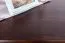 Table rectangulaire en pin massif teinte noyer Junco 226B | 50 x 90 cm | Design moderne, robuste