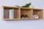 Étagère à suspendre / étagère murale en pin massif couleurs aulne Junco 333 - Dimensions : 30 x 120 x 24 cm (H x L x P)