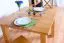 Table en pin massif couleur aulne Junco 239B - 90 x 90 cm (L x P)