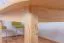 Table en bois de pin massif naturel Junco 232B (ronde) - 150 x 75 cm (L x P)