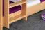 Lits superposés pour adultes "Easy Premium Line" K18/h avec couchage supplémentaire et 2 caches, Tête de lit ajourée, Hêtre massif naturel - Couchage : 90 x 200 cm, Convertibles
