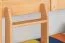 Lit superposé divisible Easy Premium Line K19/n | Hêtre massif naturel | 90 x 200 cm | Tête et pied ajourés