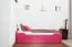 Lit simple / lit d'appoint "Easy Premium Line" K1/1h incl. 2ème couchette et 2 panneaux de recouvrement, 90 x 200 cm hêtre massif rose