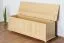 Coffre en bois de pin massif, naturel 179 - Dimensions : 50 x 154 x 46 cm (H x L x P)