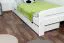 Tiroir pour lit - bois de pin massif laqué blanc 003 - Dimensions 18,50 x 198 x 54 cm (H x L x P)