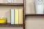 Étagère suspendue / étagère murale en pin massif, couleur noyer 021 - Dimensions 75 x 150 x 20 cm (H x L x P)