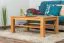 Table basse Hêtre Bois massif Couleur: Naturel 50x105x65 cm