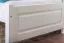 Lit simple / lit d'appoint en bois de pin massif, laqué blanc 78, avec sommier à lattes - couchette 90 x 200 cm