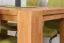 Table de salle à manger Wooden Nature 115 en coeur de hêtre massif huilé - 140 x 90 cm (L x P)