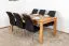 Table de salle à manger Wooden Nature 417 chêne massif huilé - 180 x 90 cm (L x P)