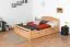 Lit simple / lit d'appoint "Easy Premium Line" K5, incl. 2 tiroirs et 1 panneau de recouvrement, 140 x 200 cm hêtre massif naturel, incl. sommier à lattes
