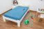 Lit pour enfants / lit pour jeunes en bois de pin massif laqué blanc A10, avec sommier à lattes - dimension 90 x 200 cm