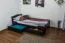 Lit enfant/junior Easy Premium Line K1/2n | 2 tiroirs & 2 panneaux | 90 x 200 cm | Hêtre massif chocolat