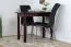 Table en pin massif, couleur noyer Junco 227A (carrée) - 90 x 60 cm (L x P)
