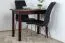 Table en pin massif, couleur noyer Junco 227A (carrée) - 90 x 60 cm (L x P)