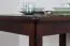Table en pin massif, couleur noyer Junco 227A (carrée) - 90 x 60 cm (L x P)