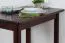 Table en pin massif, couleur noyer Junco 227A (carrée) - 90 x 60 cm (L x P)