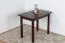 Table en pin massif, couleur noyer Junco 227A (carrée) - 90 x 60 cm (L x P)