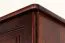 Armoire en pin massif couleur noyer Junco 06 - Dimensions : 195 x 135 x 59 cm (H x L x P)
