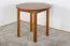 Table en pin massif couleur chêne rustique Junco 234B (ronde) - diamètre 80 cm