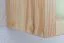 Étagère à suspendre / étagère murale en bois de pin massif, naturel Junco 283W - 25 x 25 x 12 cm (H x L x P)