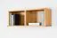 Étagère à suspendre / étagère murale en pin massif couleurs aulne Junco 334 - 30 x 81 x 24 cm (H x L x P)