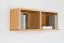 Étagère à suspendre / étagère murale en pin massif couleurs aulne Junco 334 - 30 x 81 x 24 cm (H x L x P)