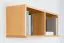 Étagère à suspendre / étagère murale en pin massif couleurs aulne Junco 334 - 30 x 81 x 24 cm (H x L x P)