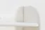 Étagère à suspendre / étagère murale en pin massif, laqué blanc 012 - Dimensions 70 x 90 x 20 cm (H x L x P)