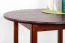 Table en pin massif couleurs noyer Junco 235A (ronde) - diamètre 100 cm