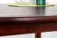 Table en pin massif couleurs noyer Junco 235A (ronde) - diamètre 100 cm
