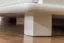 Armoire en bois de pin massif, laqué blanc 017 - Dimensions 190 x 120 x 60 cm (H x L x P)