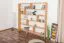 Étagère "Easy Meubles" S12, hêtre naturel massif - 167 x 174 x 20 cm (H x L x P)