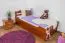 Lit enfant / lit junior "Easy Premium Line" K1/2h incl. 2ème couchette et 2 panneau de recouvrement, 90 x 200 cm hêtre massif, verni rouge cerisier