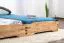 Lit simple / lit superposé Wooden Nature 424, chêne massif nature huilé - 90 x 200 cm (L x l)