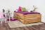 Lit simple / lit superposé Wooden Nature 424, chêne massif nature huilé - 90 x 200 cm (L x l)
